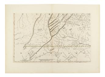FRY, JOSHUA; and JEFFERSON, PETER. A Map of the most Inhabited part of Virginia containing the whole